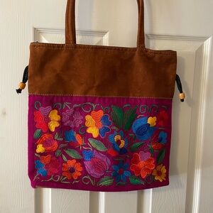 Embroidered Floral Women's Bag
